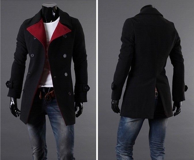 HOT Brand New Diagonal Zipper Mens Hoodies & Sweatshirts Jacket Coat ...