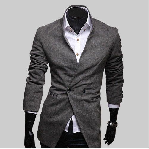 HOT Brand New Diagonal Zipper Mens Hoodies & Sweatshirts Jacket Coat ...