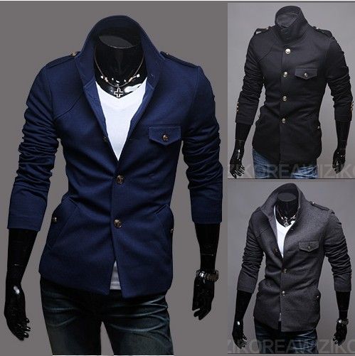 HOT Brand New Diagonal Zipper Mens Hoodies & Sweatshirts Jacket Coat ...