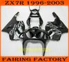 White/blk moto aftermarket fairing for KAWASAKI Ninja ZX7R 1996-2003 ZX 7R 96 97 98 99 00 01 02 03