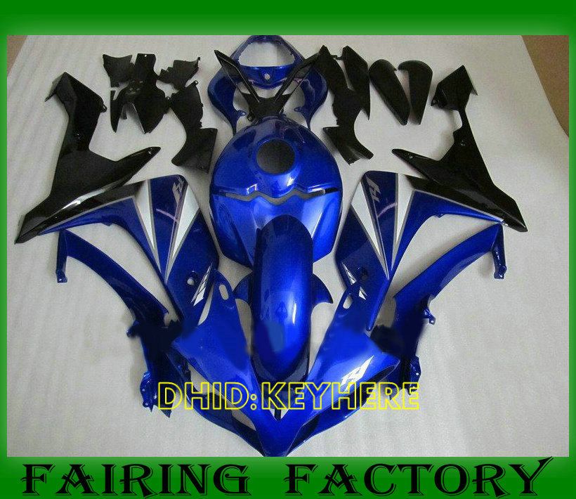 

Dark blue Custom moto parts fairing for YZFR1 07 08 YAMAHA YZF R1 2007 2008 aftermarket body kits, Same as picture