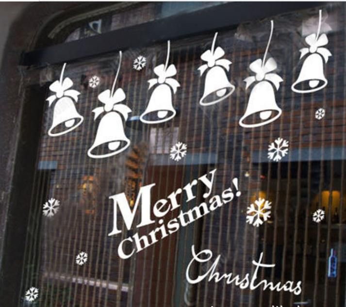 merry christmas bells christmas decorations wall stick color merry christmas bells christmas decorations wall stick color