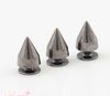 9.5mm Dull Silver Metal Bullet Stud Rivet Spikes 100sets/lot Leather craft Accessories Metals Jewelry L270