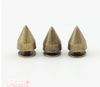 9.5mm Donuk Gümüş Metal Bullet Damızlık Perçin Spike 100 takım / grup Deri Zanaat Aksesuarları Metal Takı L270