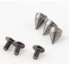 9.5mm tråkig silver metall bullet stud rivet spikes 100sets / lot läder hantverk tillbehör metaller smycken l270