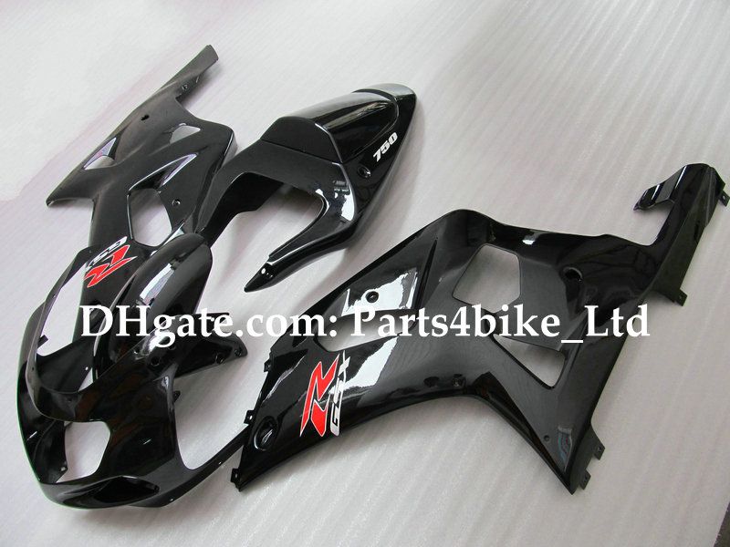 مجموعة Fairing لـ Suzuki GSXR 600 750 K1 2001 2002 2003 GSXR600 GSXR750 GSX-R600 01 02 03 Gloss Black275N