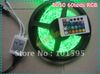 100m 12V RGB LEDストリップ防水5M SMD 5050 300 LED / ROLL + 24キーIRリモートコントローラー+ 12V 5A電源アダプター100メートルDHL