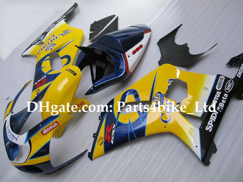 

Corona custom for SUZUKI K1 2001 2002 2003 GSXR 600 750 GSXR600 GSX R750 R600 01 02 03 fairings kit, Same as picture