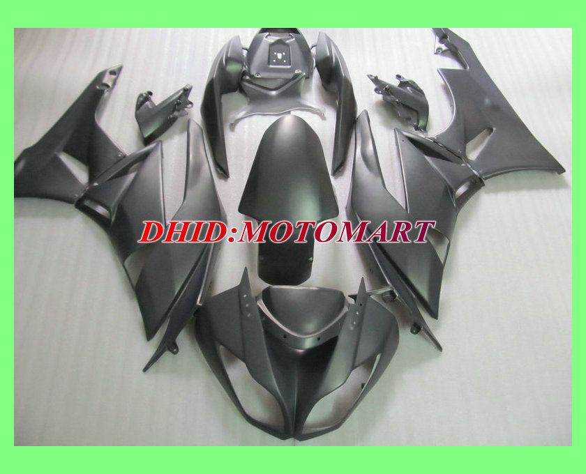 KIT complet de carénage noir plat pour KAWASAKI Ninja ZX6R 09 10 ZX-6R 2009-2010 ZX 6R 09 10 2009 2010