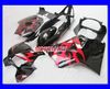 Red Gloss Black Full Fairing Kit för Honda VFR800 98-01 VFR-800 1998 1999 2000 2001 VFR 800 98 99 00 01