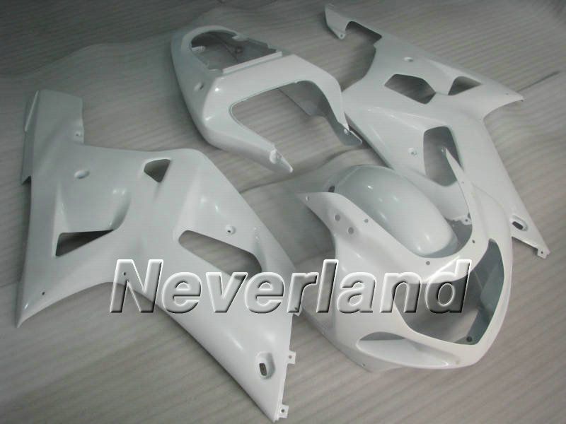 Complete white Fairing kit for SUZUKI GSXR600 750 01 02 03 GSXR600 GSXR750 K1 2001 2002 2003 Fairings set+7gifts