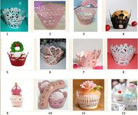 Crucut Lite Bupcake Wrapper Wapper CARTURICE Lace per Wedding Party Cup Cake Wrapper KD1