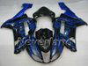 Kit carenatura blu fiamme nere per KAWASAKI Ninja ZX6R 07 08 ZX-6R 2007-2008 636 ZX 6R 07 08 2007 2008