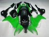 카와사키 닌자 ZX10R 08 09 10 ZX-10R ZX 10R 2008 2009 2010 그린 블랙 페어링 세트