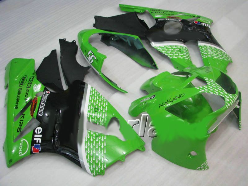 Grön Svart Fairing Kit för Kawasaki Ninja ZX12R 02 03 04 ZX-12R ZX 12R 2002 2003 2004 Fairings Set + 7Gifts