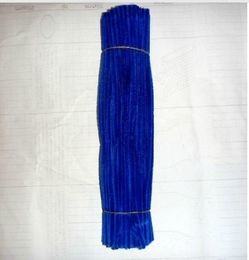6mm*30cm royalblue diy chenille stems and pipe cleaners 500pcs/lot