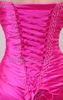 2015 Sexy Hi Lo Sweetheart Prom Homecoming sukienka z koralika Ruching Elastyczne satynowe suknie imprezowe Dhyz 017816875