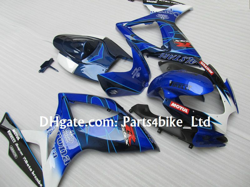 Kit de carénage bleu ALSTARE corona pour 2006 2007 SUZUKI GSXR 600 750 K6 GSXR600 GSXR750 06 07 gsx r600242j