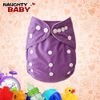 Wholesale-Naughtybaby New Arrive Double Row snaps Solid Color Cloth Diapers With Insert Set Free Shipping