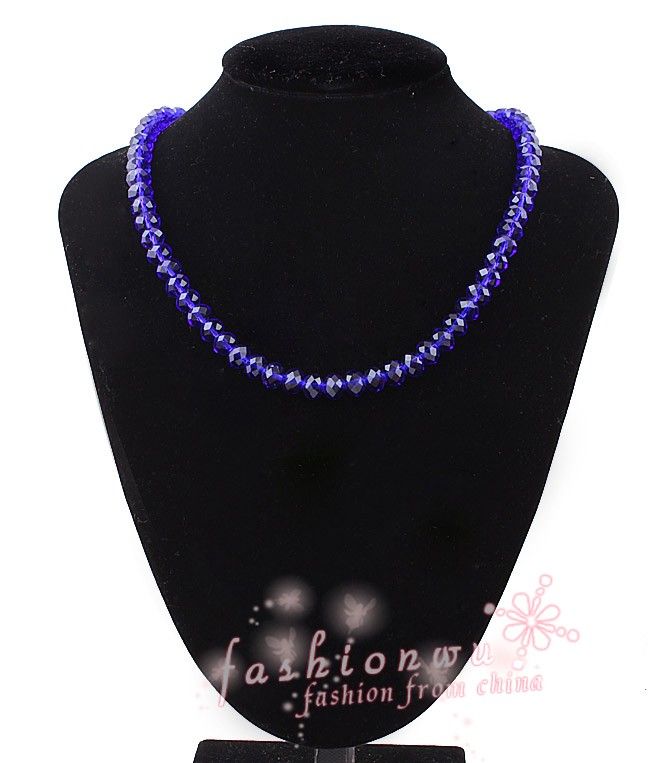 MIC 6mm Dark Blue Faceted Crystal Rondelle Beads Loose Beads Fit Bracelets Necklace Jewelry DIY235k