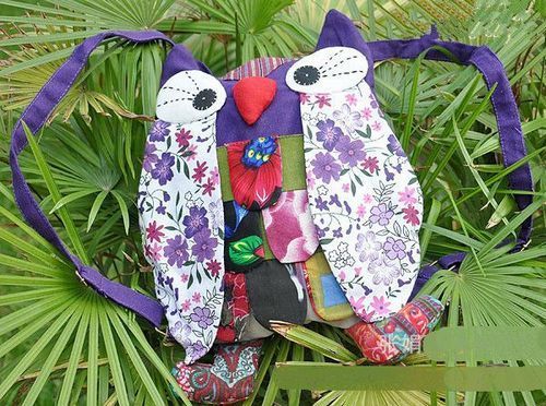 0 Bolsa de mochila de Navidad OWL Bolsos escolares Bolsos del bebé mujeres Lady Girl Búho colorido mochilas carteras 14 * 11 CM