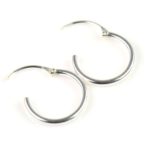 Sterling Silver Small Endless Hoop Earrings For Cartilage,Nose And Lips