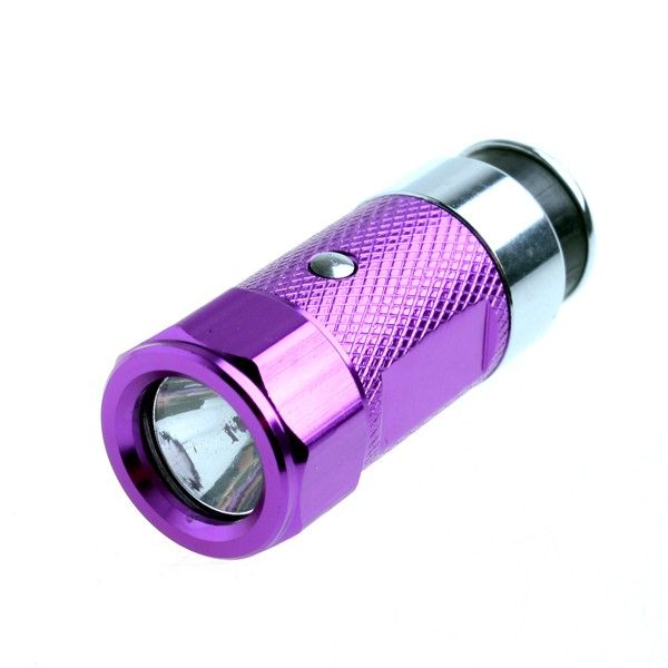 Rechargeable LED Car Cigarette Lighter Torch Flashlight Mini From Lemo
