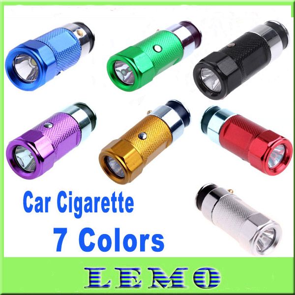 Rechargeable LED Car Cigarette Lighter Torch Flashlight Mini From Lemo