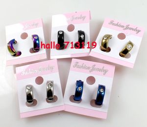 30 paia orecchini da donna unici da uomo magnetici senza piercing in acciaio inossidabile orecchini 5 colori top mix gioielli all'ingrosso