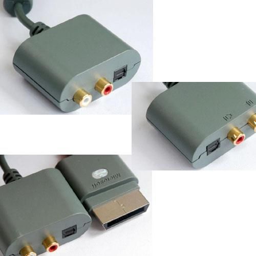 Wholesale Optical RCA Audio Sound Adapter Cable Audio For XBOX 360 & SLIM HDMI AV From