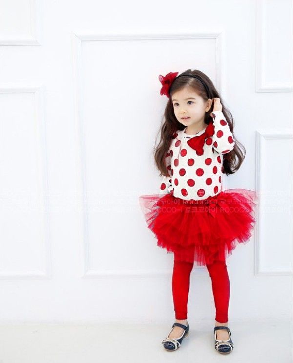 Baby Girl Suit Childrens Clothes Cute Printed T Shirt+Tutu Skirt ...