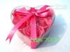 (6pcs = 1box) 120pcs tvålblomma hjärta form handgjorda rosenblad rose blomma papper tvål mix färg