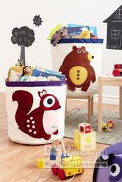 -Bebê doomagic biológica de animais de armazenamento Bins Organic Nursery Decor Armazenamento Toy cestas Hampers Bins AA +