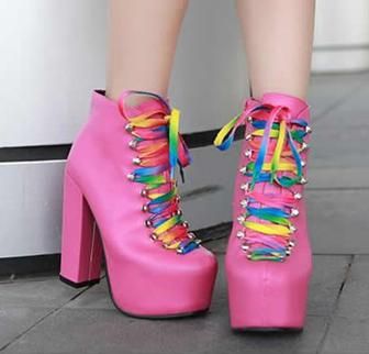 2013 New Spring Cute Pink Bowknot Mary Jane T Strappy High Platform ...