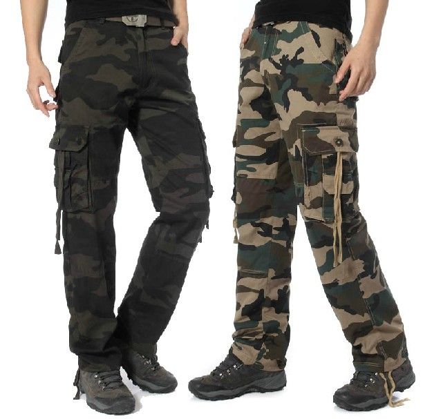 mens slim combat trousers