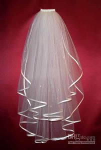 Wholesale prices wedding veils resale online - Hot Sale layer Some Beaded Best Price With Comb Wedding Veil TS002