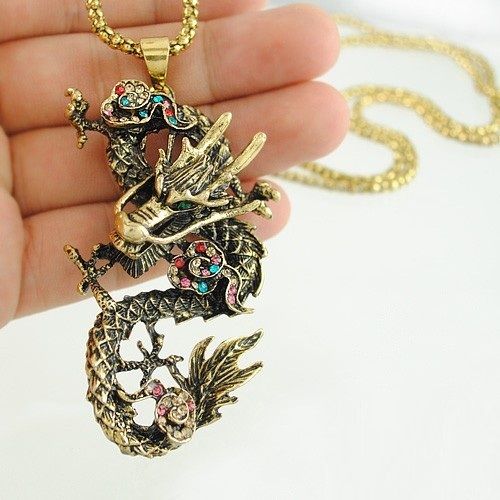 Wholesale Fashion Chinese Dragon Pendant Necklaces Fashion Jewelry P067