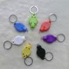 Mini Night Light Led Party Keychain Bil nyckelringar Handpressande bärbar ficklampa Key Floodlight Lamp Child Torch Chain Presenter