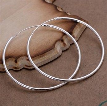 Boucles d'oreilles plaquées argent 925, mélange de mode, 28 styles, esanneau d'oreille/clous/pendentifs suspendus, meilleur cadeau