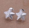 Boucles d'oreilles plaquées argent 925, mélange de mode, 28 styles, 30 paires/lot, anneau d'oreille/clous/pendentifs suspendus, meilleur cadeau