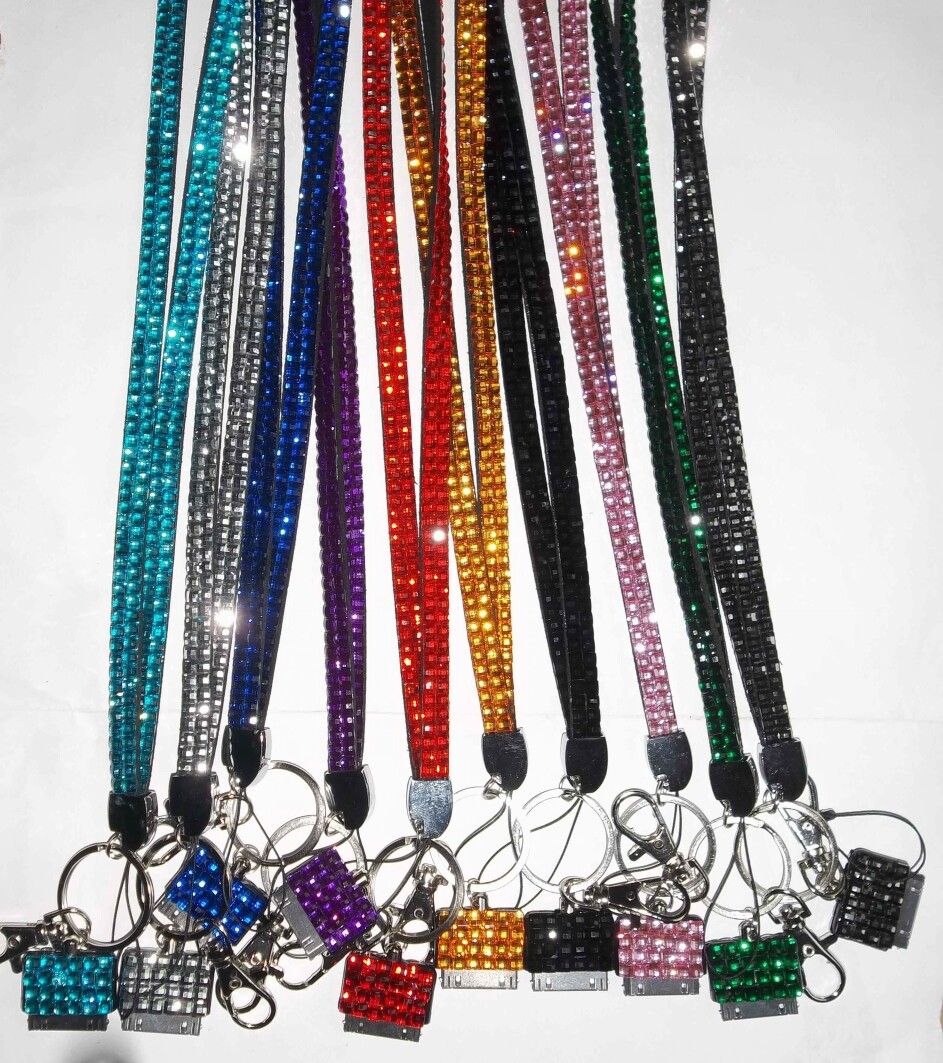 2018 New Arrival Crystal Lanyards Crystal Decorative Lanyard Neck