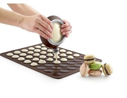 48-Circle Macaron Mat Silicone Muffin Dessert DIY Mold Baking Tool KD1