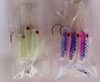 9cm Squid Lure Leurre de pêche Appât souple Squid Hang Act le rôle Ofing Sea Trolling Leurre Pêche Tackle 3 pièce costume avec crochet et ligne