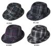 Vérifiez Caps chapeaux Fedora Trendy Sting Brim Hat grille du haut Chapeaux unisexe bouchon Mix 50pcs de couleurs