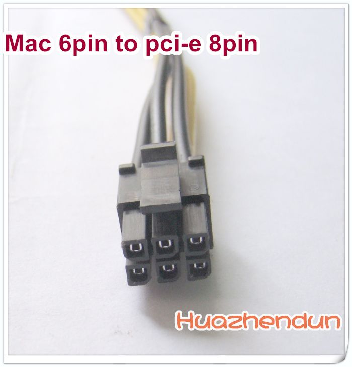 Mac Pro / G5 mini MAC MACPRO 6pin için pci-e 8pin ekran kartı ekran kartı çoğu için güç kablosu desteği