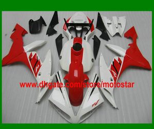 Yamaha için Kırmızı Beyaz Kaplama Kiti 2004 2005 2006 YZF R1 YZFR1 04 05 06 YZF-R1 04-06 YZF1000 Fairings