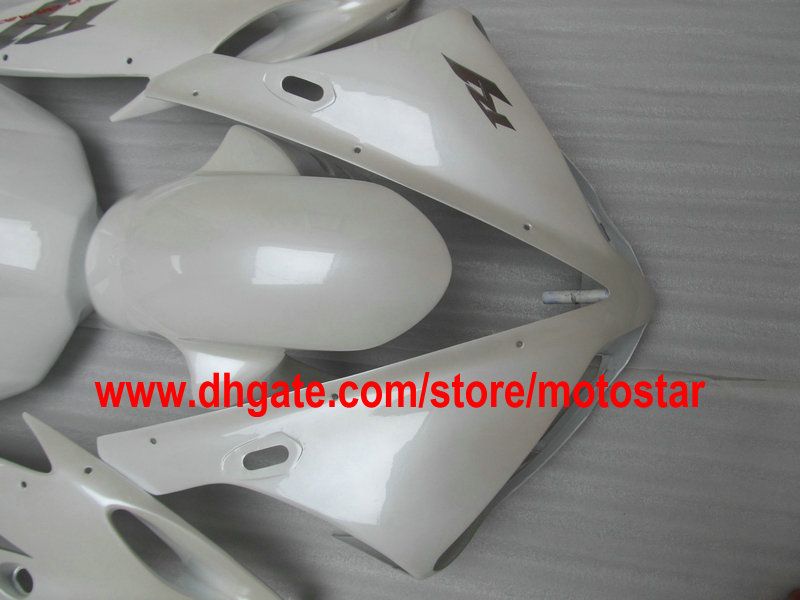 Försäljning Pearl White Custom Fairing Kit för 2004 2005 2006 YZF R1 YZFR1 04 05 06 YZF-R1 04-06 YZF1000