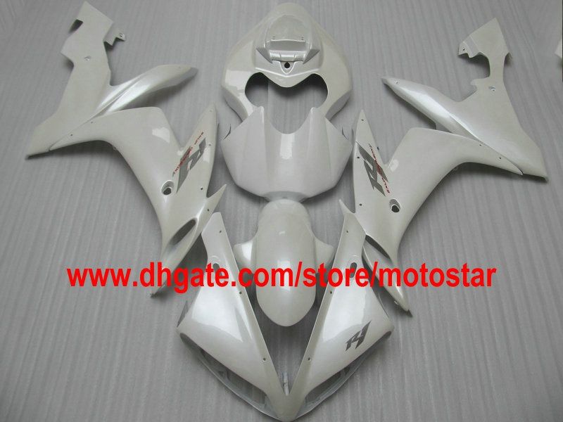 2004 2005 2006 YZF R1 YZFR1 04 05 06 YZF-R1 04-06 YZF1000의 판매 진주 화이트 커스텀 페어링 키트