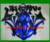 Gratis Personaliseer Blue Backings voor YZF-R1 2007 2008 YZF R1 07 08 YZF-R1 YZF1000 Fairing Kit Aangepaste kleur Aanvaardbaar
