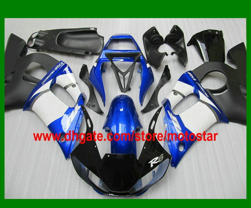 Eftermarknad ABS Fairing Kit för YZF R6 1998 1999 2000 2001 2002 YZF600 YZF-R6 YZFR6 98 99 00 01 02